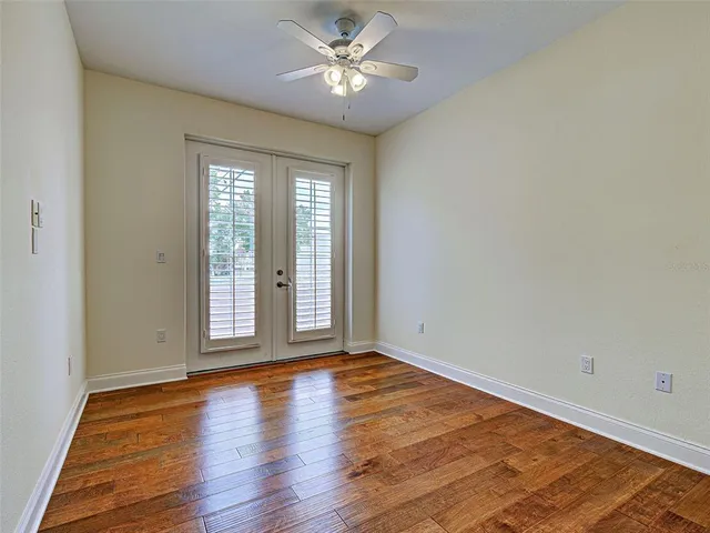 a view of a lake with a mountain in the background