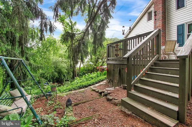 a view of outdoor space and deck