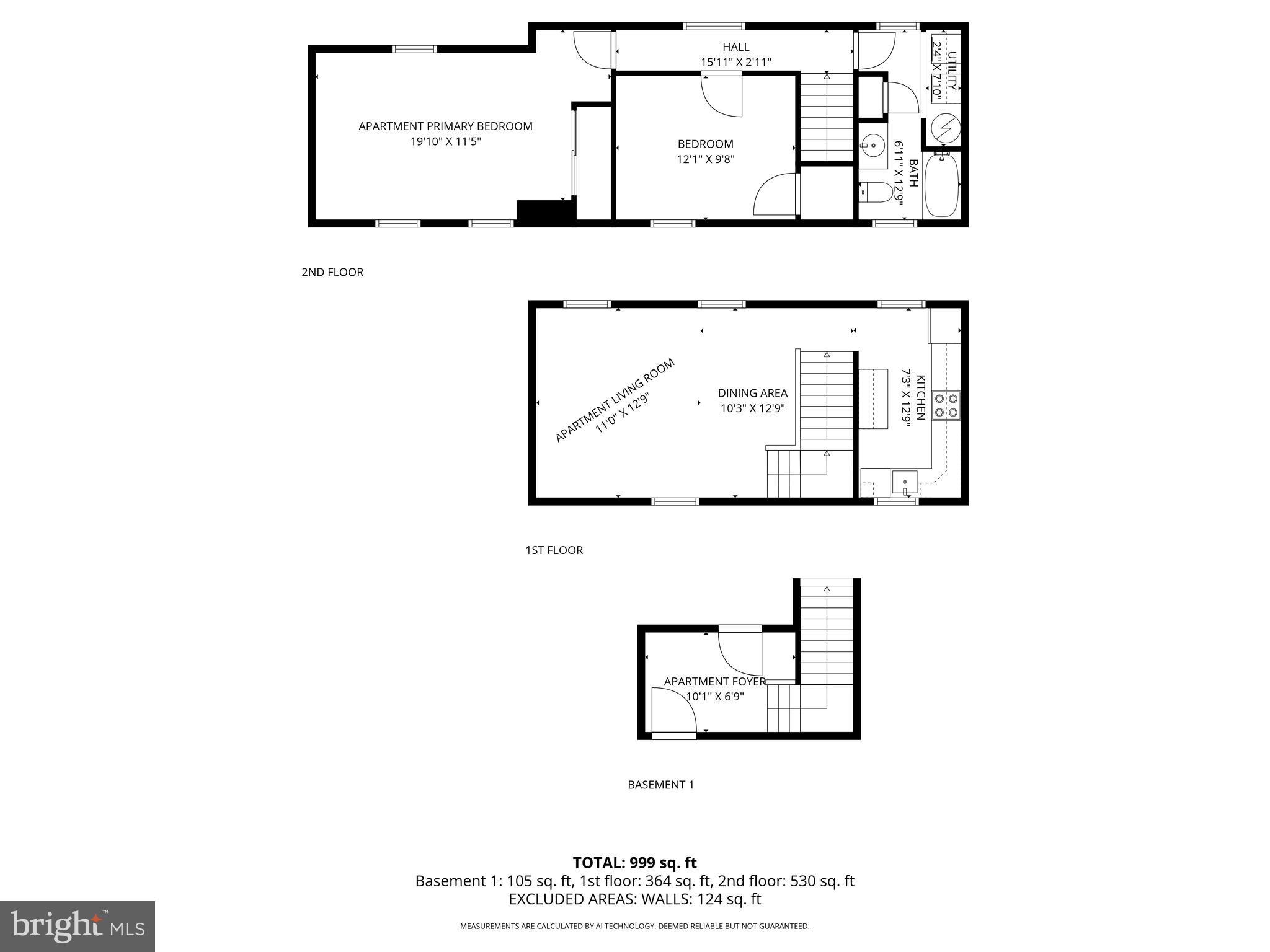 137 West Lee Street Baltimore, MD 21230 - Photo 65 of 65 Apartment Floor Plan