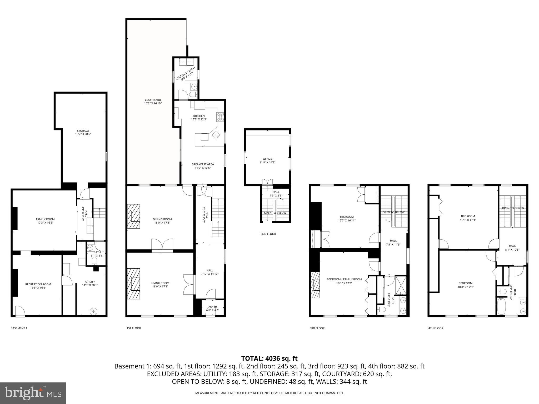 137 West Lee Street Baltimore, MD 21201 - Photo 73 of 74 Main House Floor Plan