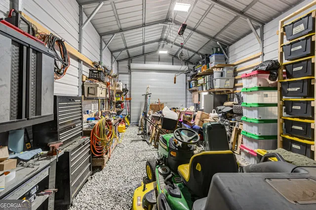 a view of a storage room with a lot of stuff