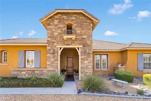 a front view of a house