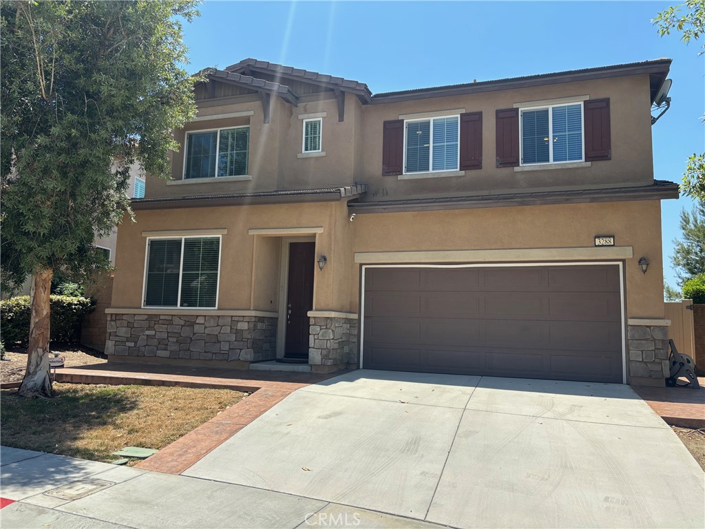 a front view of a house