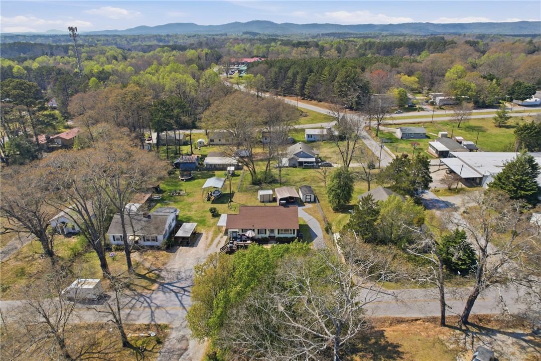 602 South Tugaloo Street Walhalla, SC 29691 - Photo 32 of 39 An aerial perspective reveals a serene rural setting with expansive views.