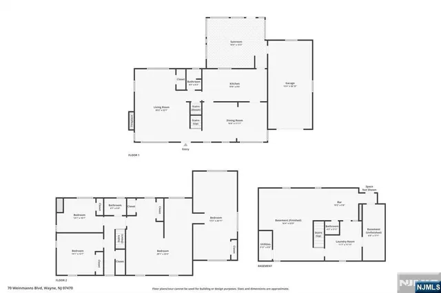 $834,500 | 70 Weinmanns Boulevard, Wayne, NJ 07470