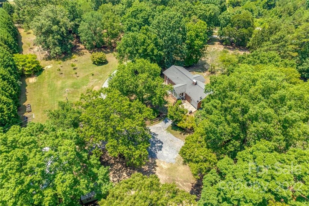 740 North Beersheba Road Clover, SC 29710 - Photo 43 of 46 an aerial view of residential house with outdoor space and trees all around