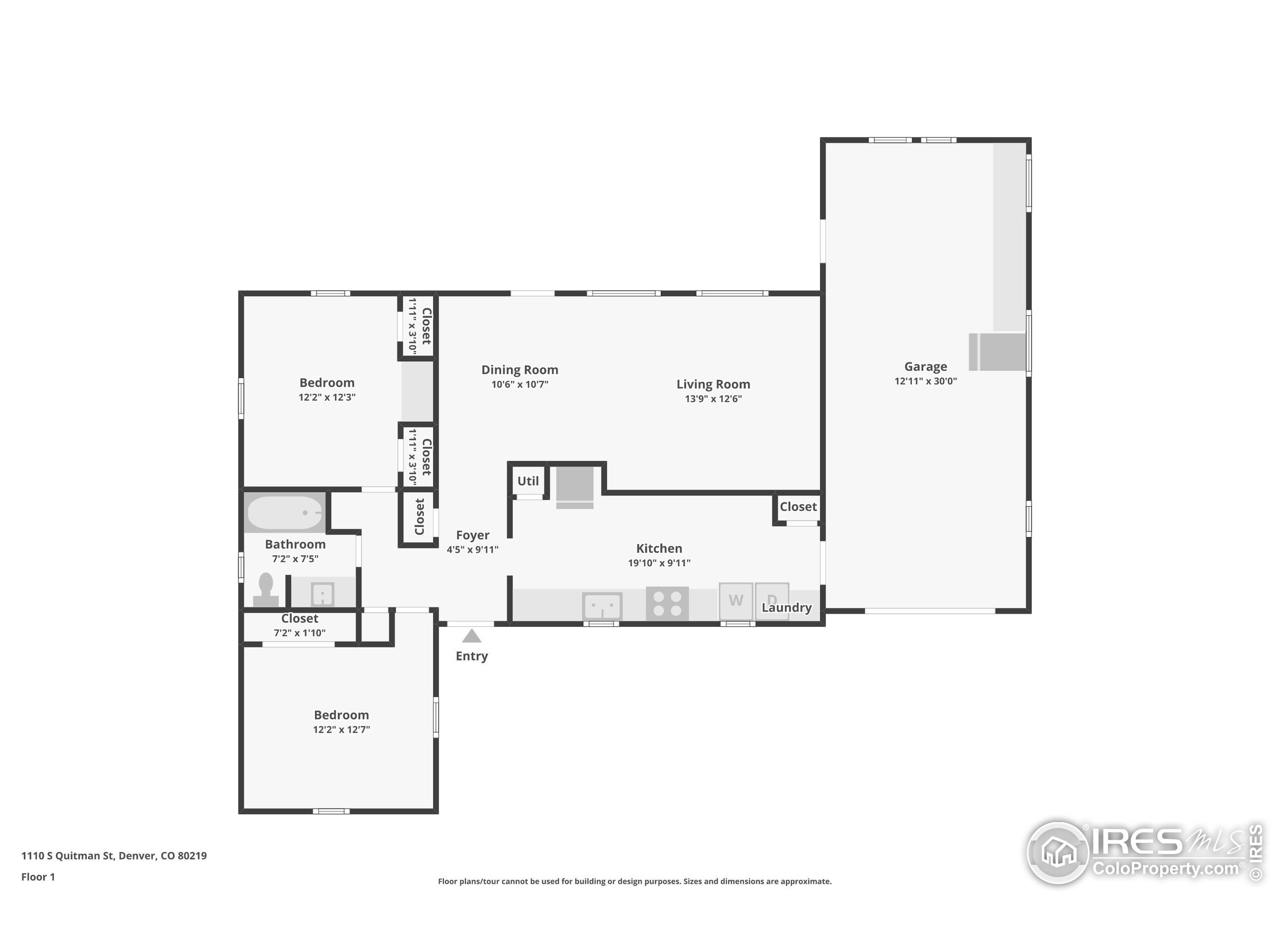 1110 South Quitman Street Denver, CO 80219 - Photo 43 of 43 a picture of a bathroom with a sink