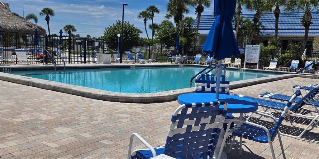 521 Roma Road Venice, FL 34285 - Photo 44 of 57 a view of a swimming pool with outdoor seating