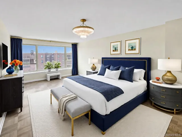 a bed room with a bed and a window