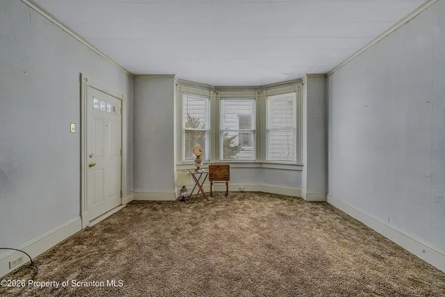 a view of a room with window