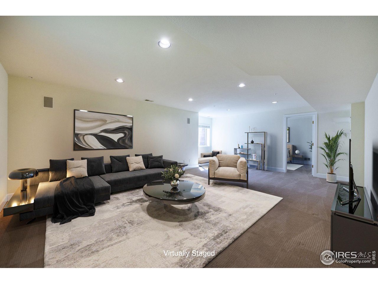 3754 26th Street Boulder, CO 80304 - Photo 27 of 34 a living room with furniture and a potted plant