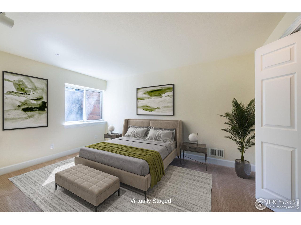 3754 26th Street Boulder, CO 80304 - Photo 28 of 34 a bedroom with a bed window and wooden floor