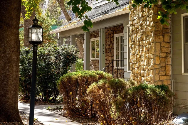 a front view of a house