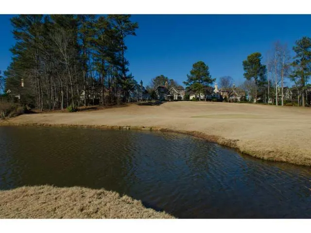 a view of lake and mountain