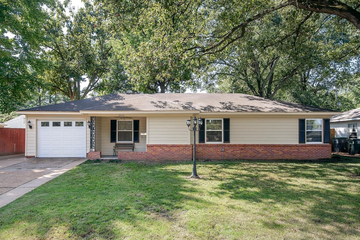 4635 Boyce Road Memphis, TN 38117 - Photo 1 of 19 front view of house with a yard