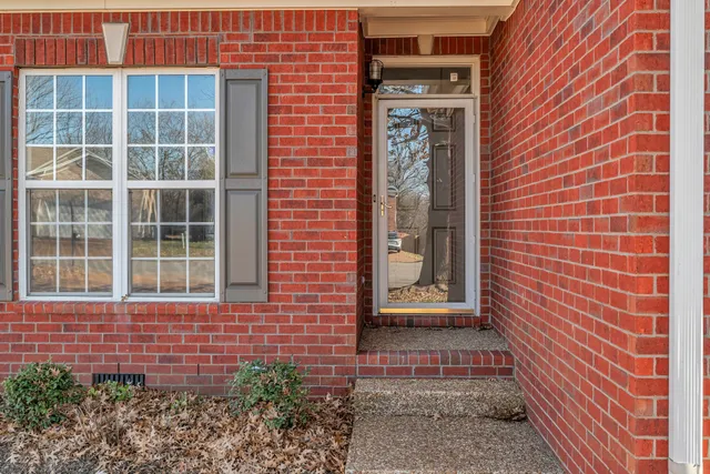 a view of front door of house