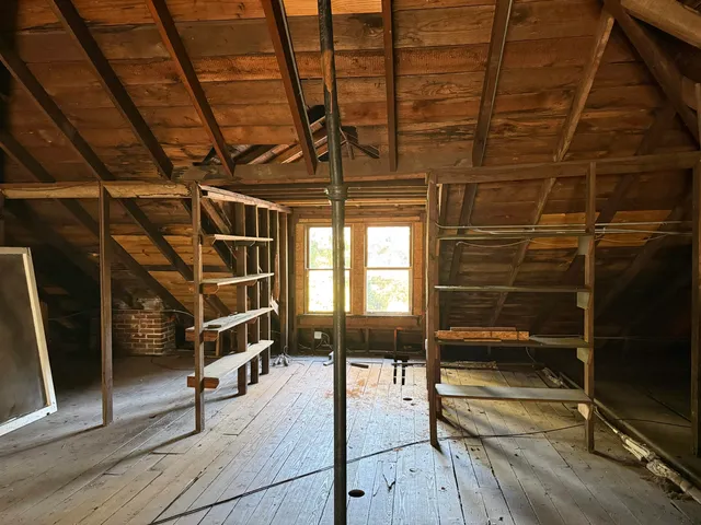 a view of storage and utility room