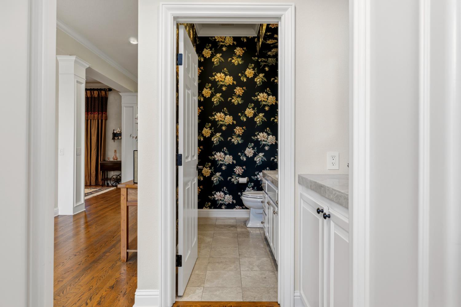 5869 Granite Hills Drive South Granite Bay, CA 95746 - Photo 20 of 66 a view of a hallway with wooden floor and closet