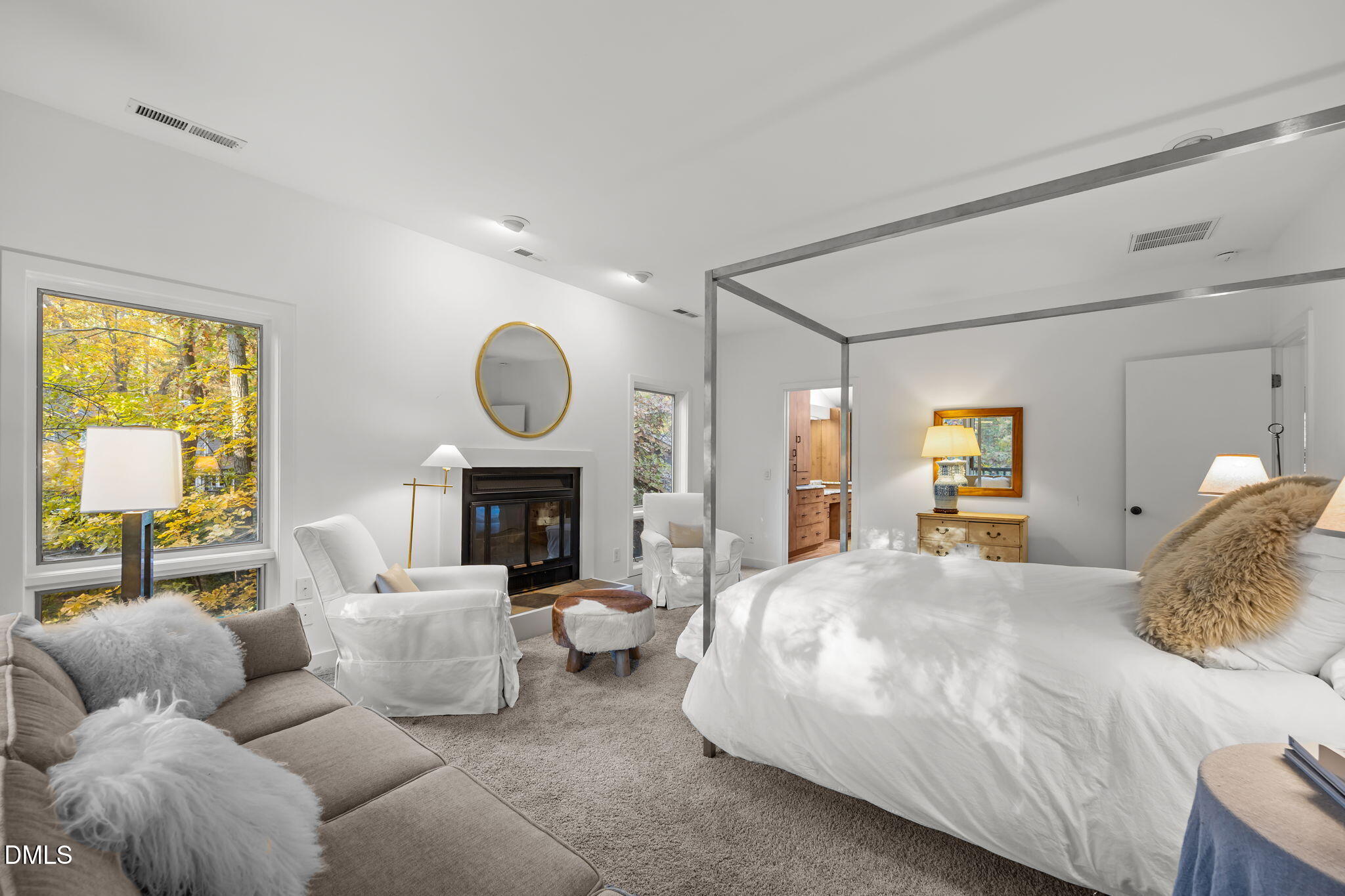 8 Womble Circle Durham, NC 27705 - Photo 25 of 49 a bedroom with a bed and a couch