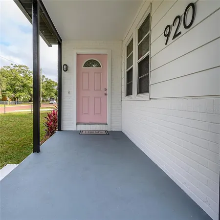 a view of front door