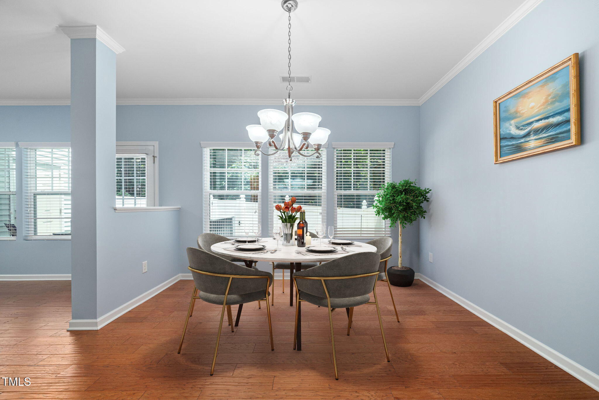 809 Davidson Point Road Cary, NC 27513 - Photo 14 of 62 Virtually Staged Dining Room