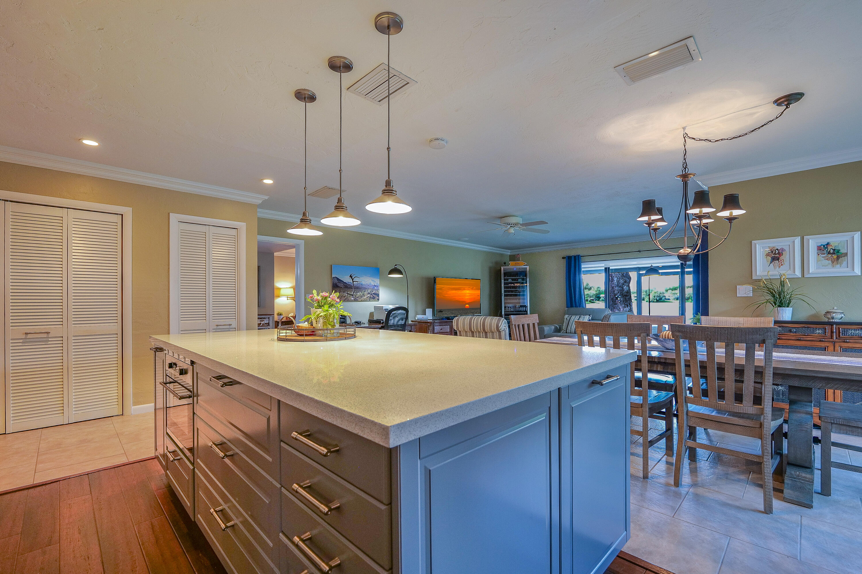 5535 Constant Spring Terrace, Unit 216 Lauderhill, FL 33319 - Photo 11 of 51 a view of kitchen island a sink and a refrigerator