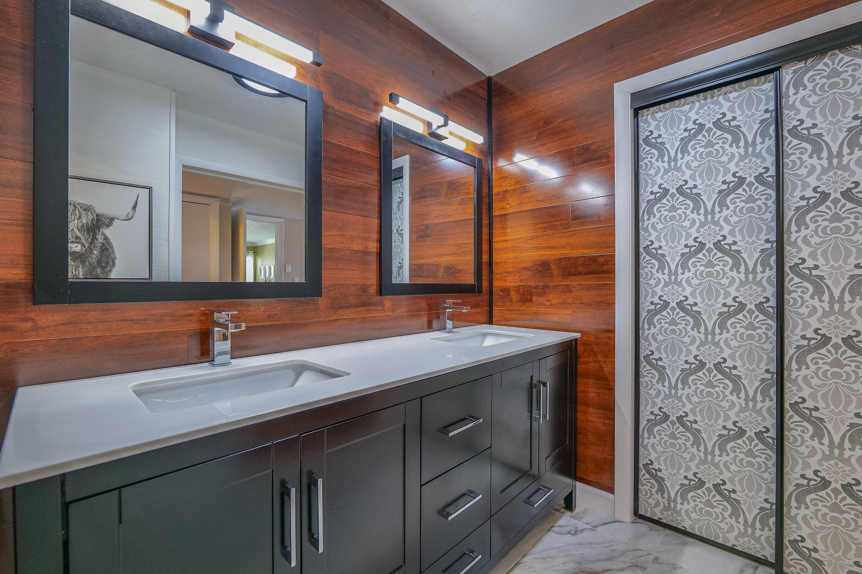 5535 Constant Spring Terrace, Unit 216 Lauderhill, FL 33319 - Photo 27 of 51 a bathroom with a sink and a mirror