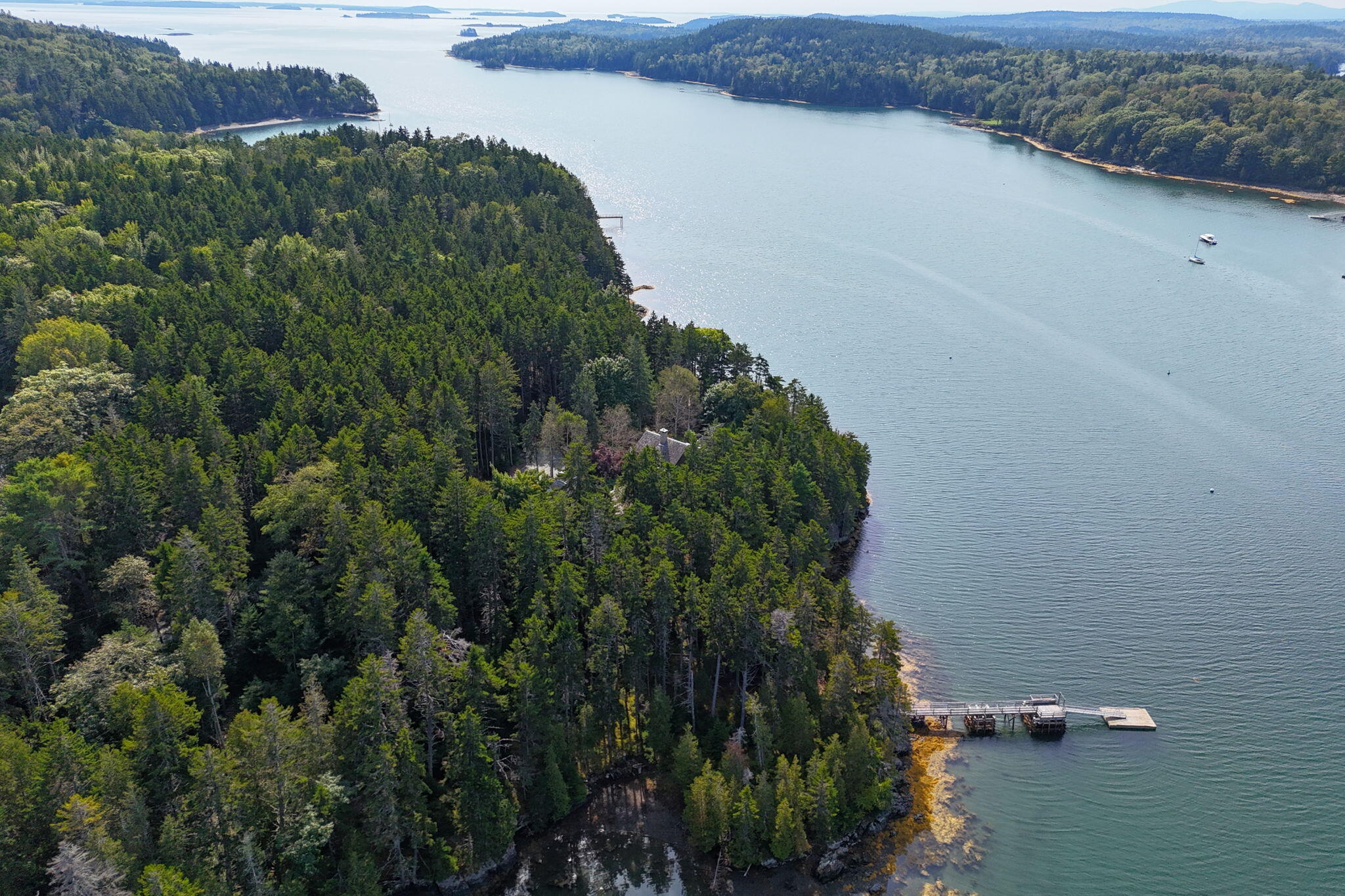 31 Harbor Road Brooksville, ME 04617 - Photo 118 of 126 Aerial View toward Eggemoggin Reachw