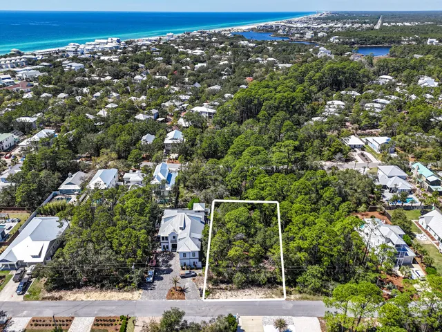 an aerial view of multiple house