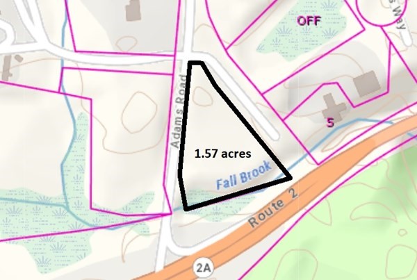 1 Adams Road Greenfield, MA 01301 - Photo 1 of 1 a close up of a street sign