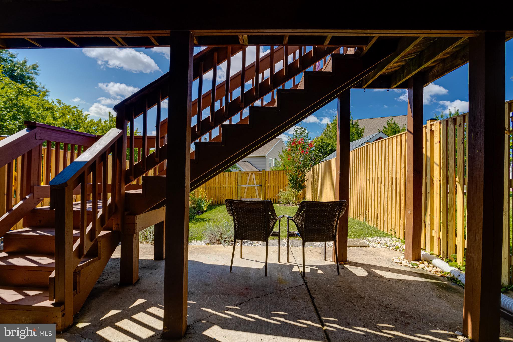 16 Sandview Court Baltimore, MD 21209 - Photo 49 of 58 a view of balcony with wooden floor and outdoor seating