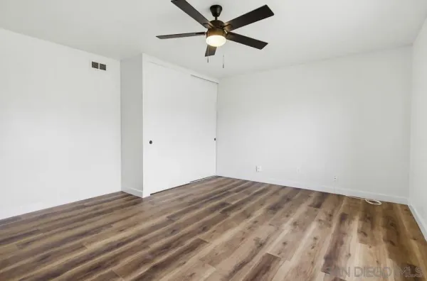 wooden floor in a room