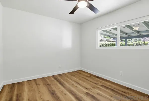 wooden floor in a room