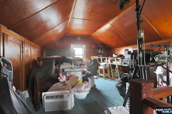 a room with gym equipment