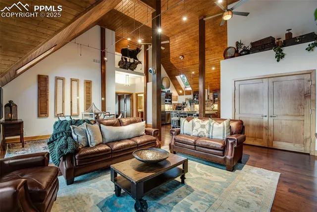 a outdoor living space with furniture and a potted plant