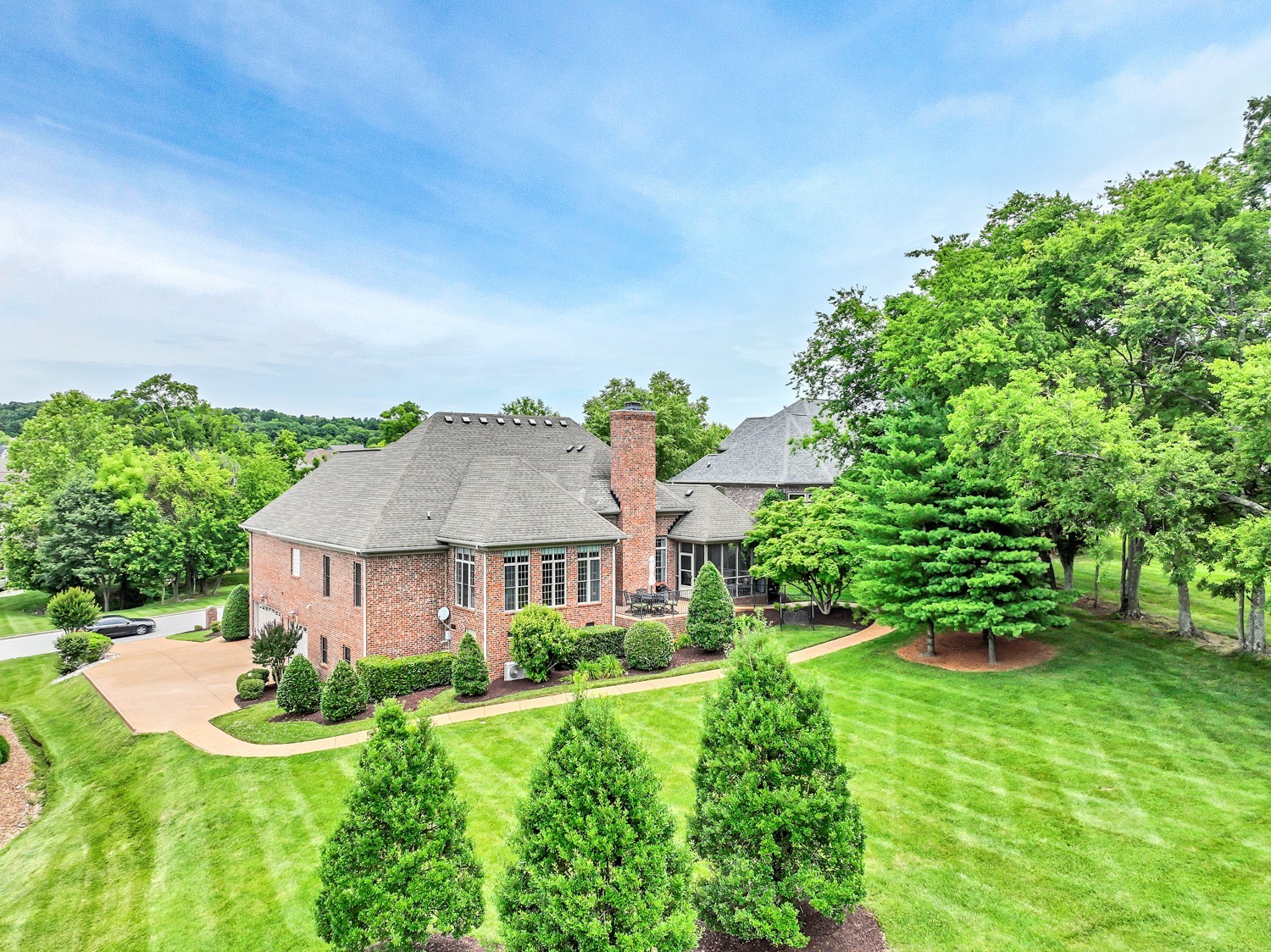 423 Ridgecrest Lane Lebanon, TN 37087 - Photo 52 of 65 a aerial view of a house with swimming pool and garden