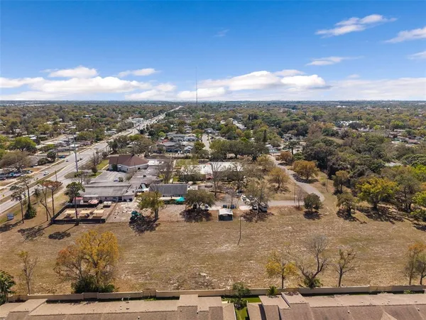 an aerial view of a city