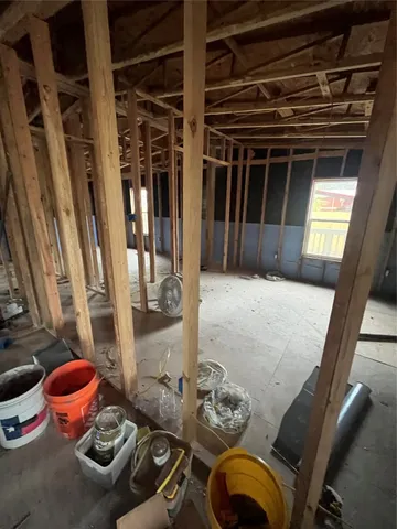 a room with gym equipment