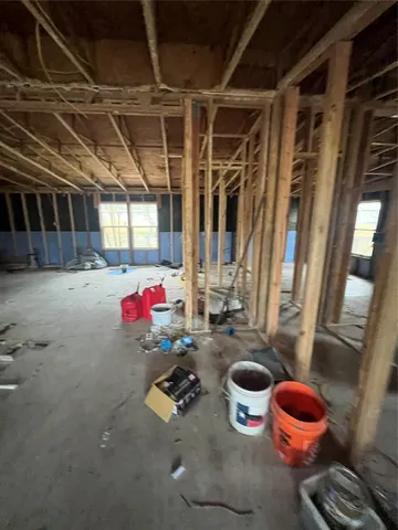 a room with gym equipment