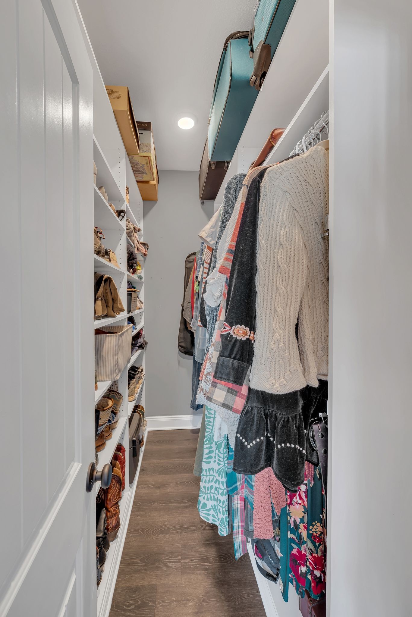 2507 Pleasant View Road Pleasant View, TN 37146 - Photo 22 of 38 a view of walk in closet with clothes and shoes