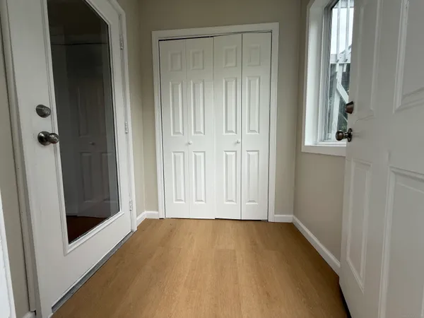 a view of front door