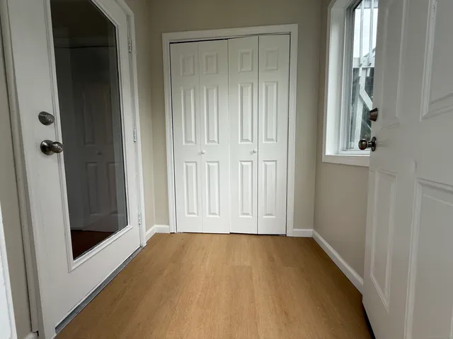 a view of front door