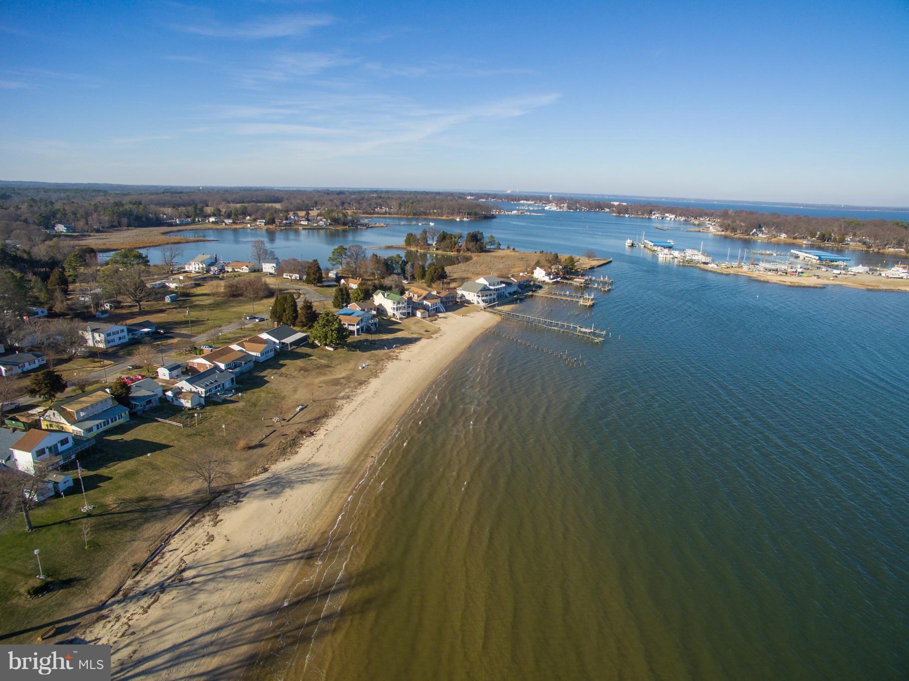 394 Rolando Drive Colonial Beach, VA 22443 - Photo 24 of 25 Aerial of Westmoreland Shores Community Beach