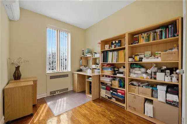 a room with storage and utility