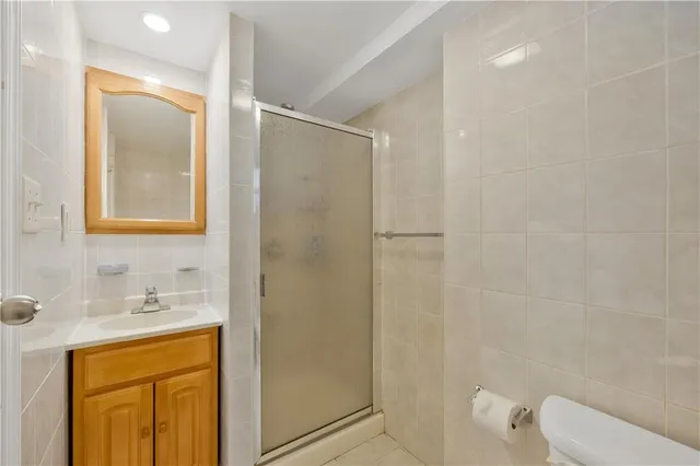 a brick house with a yard