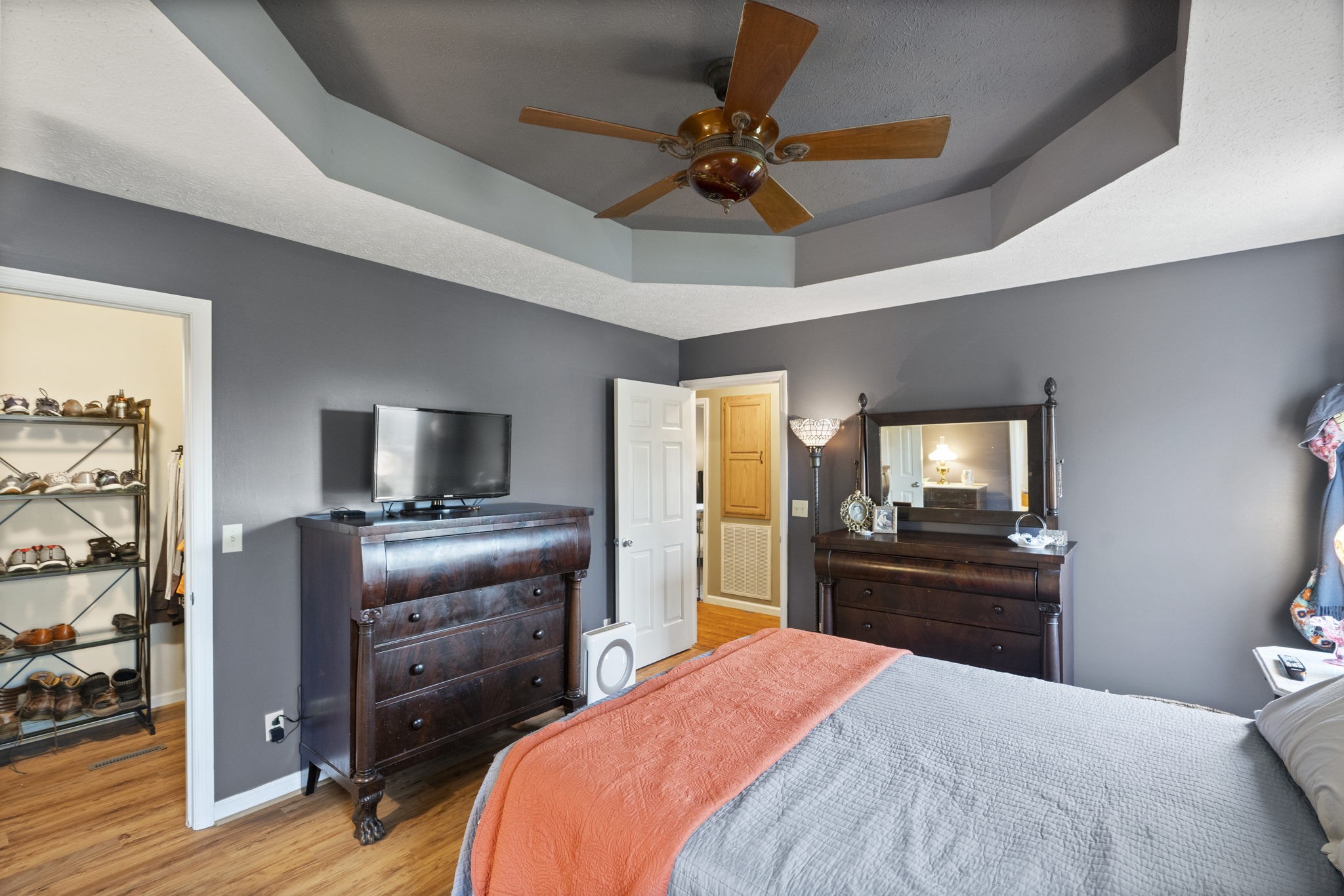 7313 West Cook Road Springfield, TN 37172 - Photo 20 of 40 a bedroom with a bed and a flat screen tv