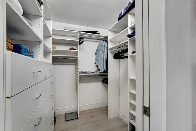 a view of walk in closet