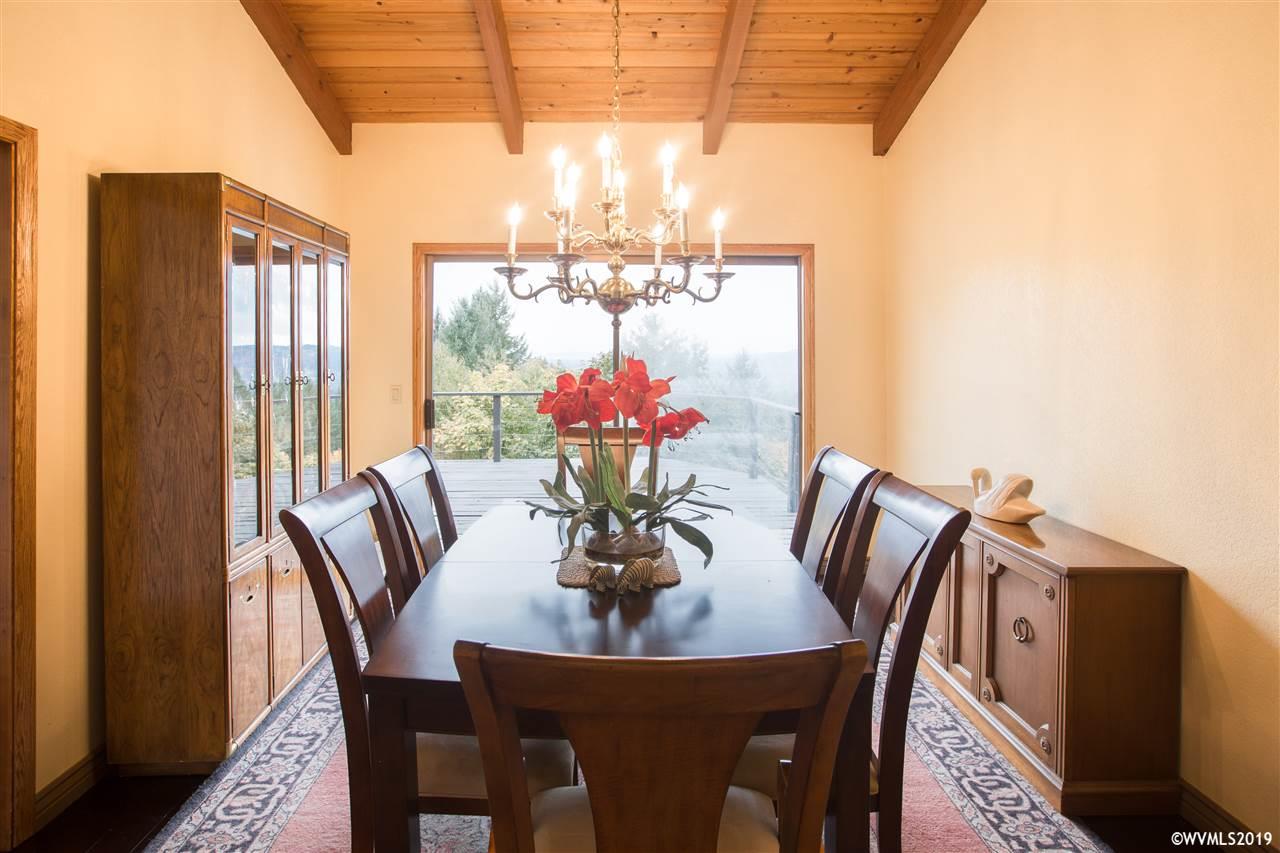 4158 Homestead Road South Salem, OR 97302 - Photo 8 of 39 a view of a dining room with furniture wooden floor and chandelier