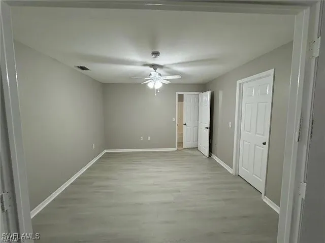 a view of an empty room