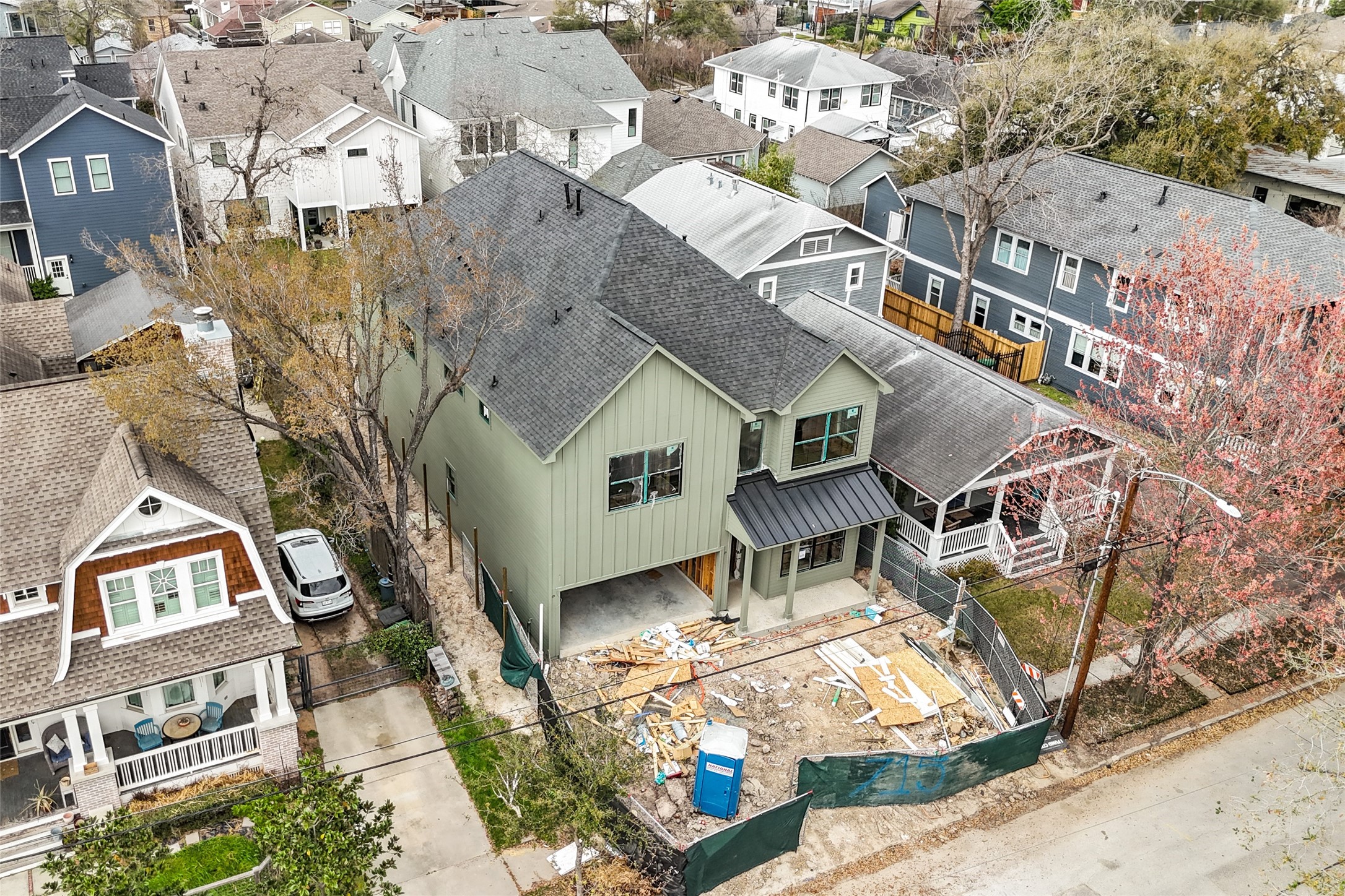 715 Merrill Street Houston, TX 77009 - Photo 2 of 50 an aerial view of residential houses with outdoor space